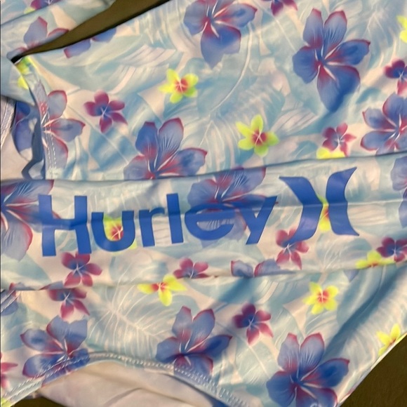 Hurley Floral Long Sleeve Rashguard One Piece Swimsuit - Picture 5 of 9